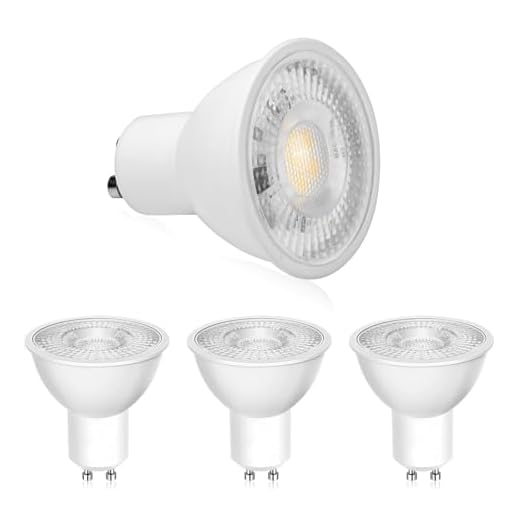 RuLEDne 5W GU10 LED Lampen 2700K Warmweiß 370 Lumen Ersetzt 50W Halogen Leuchtmittel, AC 230V Warmweiss Glühbirnen, Abstrahlwinkel 120 Grad Spot, Nicht Dimmbar Reflektorlampen, 4er-Pack.