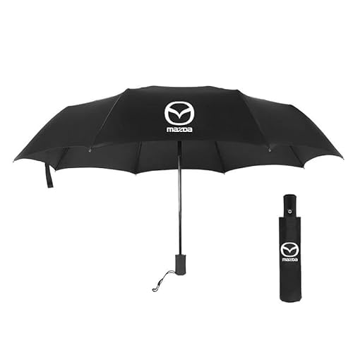 BAVIEN Lmperméable hommes femmes poignée non glissante parapluie pliant, pour Mazda 2 3 4 5 6 Atenza Mazda3 Axela CX-3 CX-30 CX-5 CX-7 CX-8 CX-9 MX-5 MS CX4