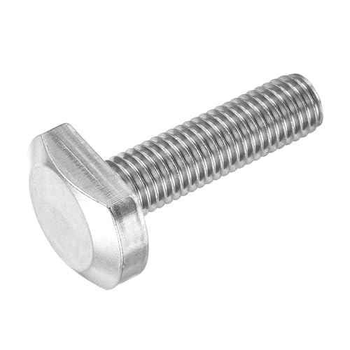 sourcing map Bullone a T con scanalatura a T, M12 x 45 mm Bulloni a T in acciaio inossidabile 304 a forma di t Vite scorrevole a testa di martello Bullone a T per montaggio rack in lega di alluminio