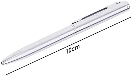 Magiin Pack of 10 Metal Ballpoint Pens, Mini Pocket Size Ballpoint Pen, Portable Oil Pen, Stainless Steel Business Gift Pen