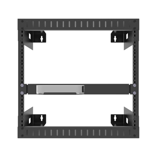 JINGCHENGMEI 1U Mini Rack Mount for Apple Mac mini, 19-inch Hinged Server Rack Shelf for All Mac mini M2 and M1 Models