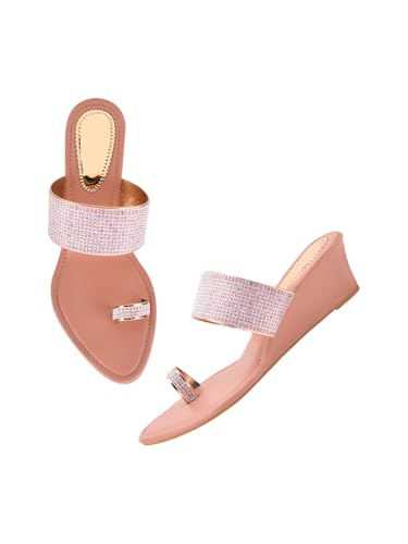 Image of SilverArrow Fashionable Stylish Ethnic Heel Sandal Wedges Sandal Sandal For Womens And Girls