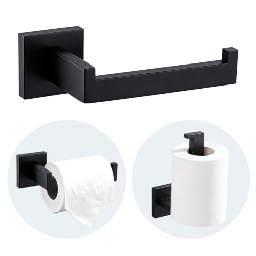 JOPOFI Toilet Paper Holder - Bathroom Toilet Roll Holder - Matte Black
