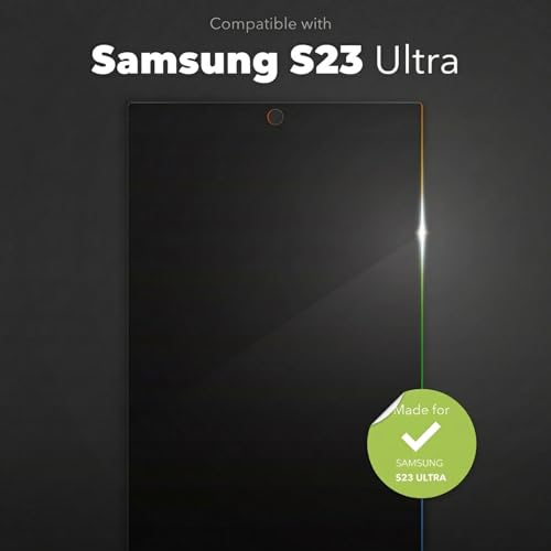 Image of Casecandy - (Pack of 2 Privacy Screen Protector for Samsung S23 Ultra /S22 Ultra | Privacy (Anti Spy) Screen Protector Guard for Galaxy S23 Ultra /S22 Ultra - Fingerprint Working /HD
