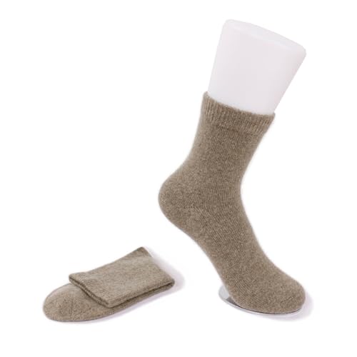 100% Pure Cashmere Socks Unisex Mid Length Socks Thick and Warm Knitted Socks Floor Socks Luxurious Comfort
