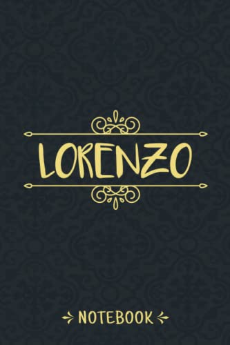 Lorenzo Notebook: Personalized Name Vintage Journal For Lorenzo, Birthday Gift For Men, Boys, Friends And Boyfriend, 6x9, 120 Ruled Pages, Matte Finish Cover