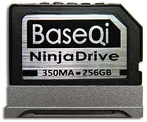 BASEQI NinjaDrive Aluminum 256GB Storage Expansion Card for Microsoft Surface Book / Surface Book 2 / Surface Book 3 13.5" (iSDM350MASV-256GB)