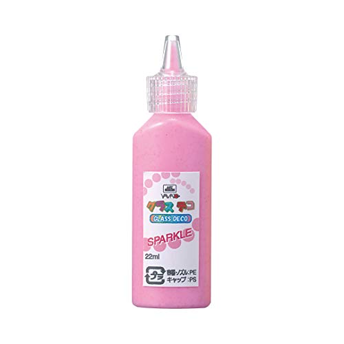 Gurasudeko Sparkle Pink 22ml Yamato stylo peinture vitrail repositionnable loisirs