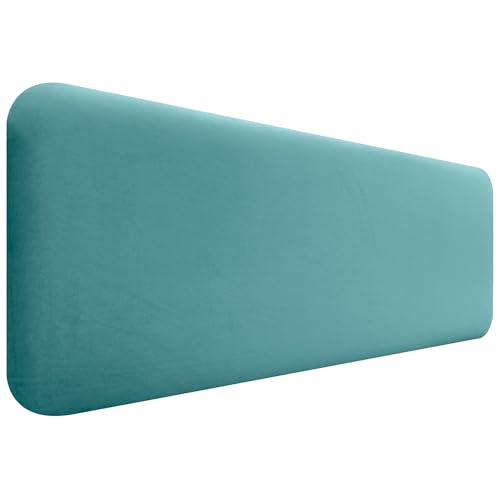 DHOME Cabecero Tapizado Liso Redondeado Terciopelo para Pared Acústicos Cabeceros Absorbentes Cabezal