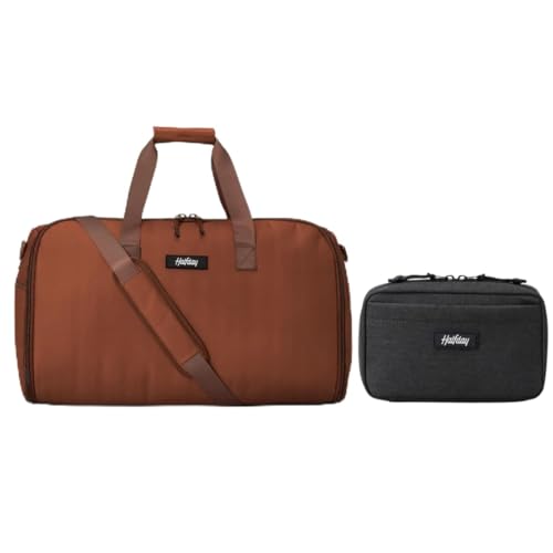 Garment Duffel Bag 45L, Terracotta and Sidekick Tech Organizer Kit, Shadow