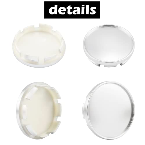 Rheedal 4Pcs 61Mm/2.4Inch Center Caps For Subaru Audi Wheel Rim Replacement 2005 Subaru Legacy Gt Hub Cap, (Silver Out 61Mm/2.4In, Inner 55.5Mm/2.18In) #TOP6