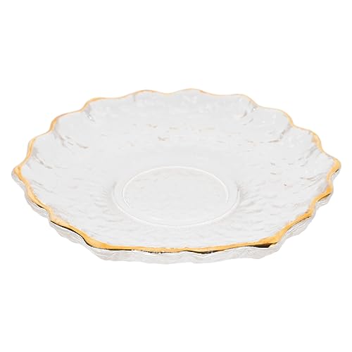 FUNNETOYU Piattini Sottobicchieri per Tazze da tè Cuscino per Tazze Piattino da tè in Vetro Sottobicchieri Tovaglietta