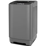 Nictemaw Portable Washing Machine 20Lbs Portable Washer Machine with 10 Programs 8 Water Levels, 2.8 Cu.ft Washer and Dryer Combo with Drain Pump, Compact Laundry Machine for Apartment, Home, Rv