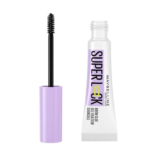 Maybelline New York Gel Sopracciglia Super Lock Brow Glue, Sopracciglia Modellate e Fissate, Per Tutti i Tipi di Sopracciglia, Resistente alle Sbavature e No Transfer, Colore: Trasparente