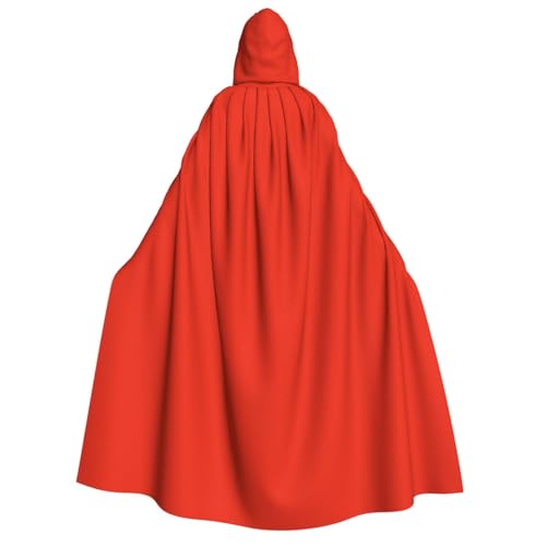 WXBHHJN Capa con capucha con estampado de color escarlata, capa unisex para adultos, para disfraces de Halloween y cosplay