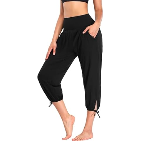 YKUYDKU Women's High Waisted Capri Pants Cover