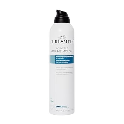 CURLSMITH - Invincible Volume Hair Mousse, Instant Volume, Alcohol Free, Non-Sticky, for Wavy, Curly or Coily Hair, Vegan 200ml6.8fl oz