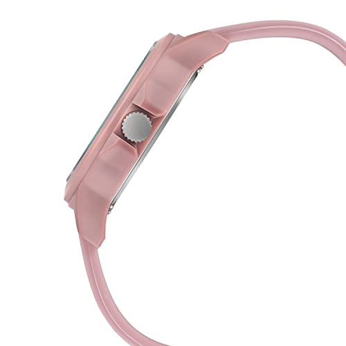 Image of Fastrack Tees Quartz Analog Pink Dial Silicone Strap Unisex Watch-38024PP65W /NT38024PP65W