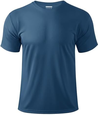 Boladeci Men’s Rash Guard Swim Shirts Short Sleeve UPF 50+ UV Protection Clothing Lightweight Quick Dry SPF Sun Shirts