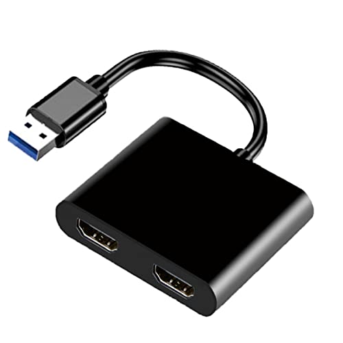 Convertisseur USB vers double écran 1080P HD adaptateur réplicateur d'affichage
