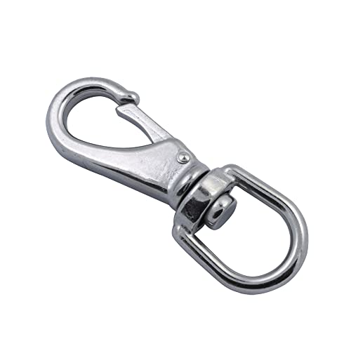 Clips de acero inoxidable giratorios y resistentes para buceo y comederos 5