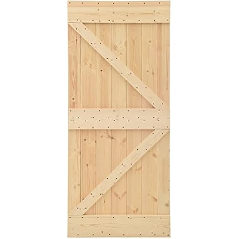 Porte Coulissante vidaXL en Bois de Pin Cover