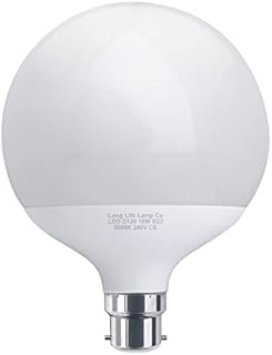 18w Round LED Globe Bulb B22 Bayonet Pure White 5000k Equivalent to 162w [Energy Class A+]