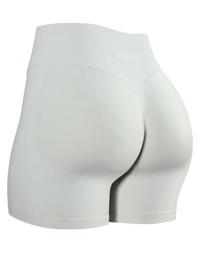 Image of AUROLA Influence Workout Shorts for Women,2.5 3.5 4.5 5.5 6.5 No Roll Up Squat Proof Scrunch Seamless Compression Gym Short