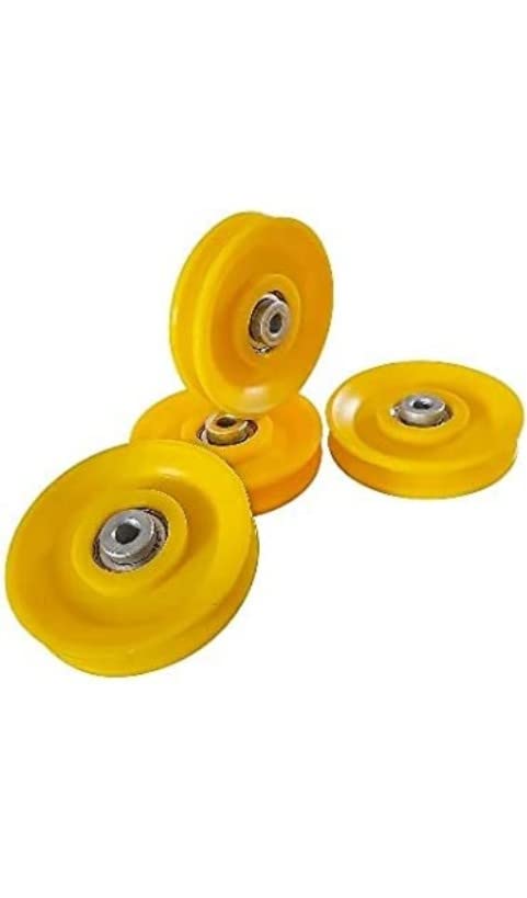 Rocfar Nylon Pulley Gym Machine - Yellow, 4-inch (B0BJC7ZRV8) Amazon Price History, Amazon Price Tracker