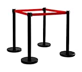Cinta extensible hasta 1,70 m de longitud resistente en color rojo