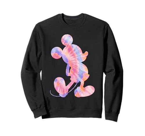 Sweat Mickey Mouse tie dye vintage pour adulte au style années 90