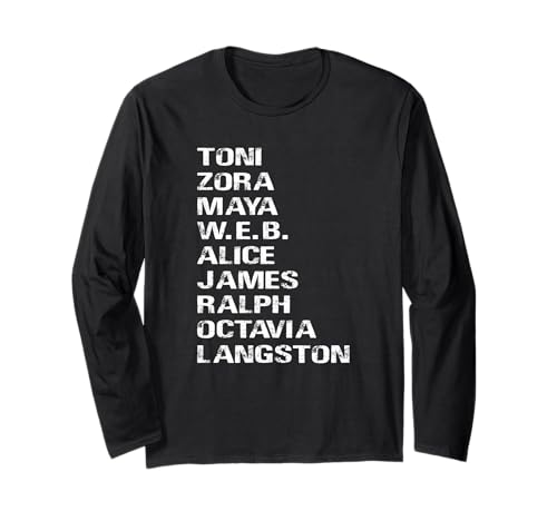 Famous Black Authors of the 20th Century Long Sleeve T-Shirt
