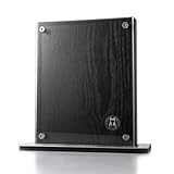 Schmidt Brothers - Black Midtown Magnetic Knife Block, Universal Cutlery Storage For 8-10, Acacia Hardwood and Acrylic Shield
