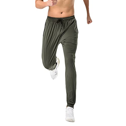 Calça Masculina Esporte Corrida Treino Casual (G, VERDE)