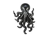 World of Wonders Poseidon Octopus Kraken Pewter Wall Hanger | Decorative Nautical Beach Office Decor | Ocean Theme Marine Underwater Creature Wall Art | Octopus Decoration | 15.5"H x 10"L x 3.25"D -  World of Wonders Gifts