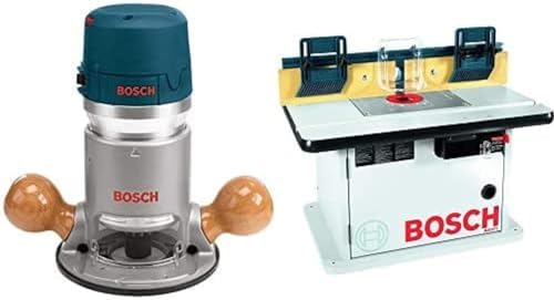 BOSCH 1617EVS 2.25 HP Electronic Fixed-Base Router & Cabinet Style Router Table RA1171