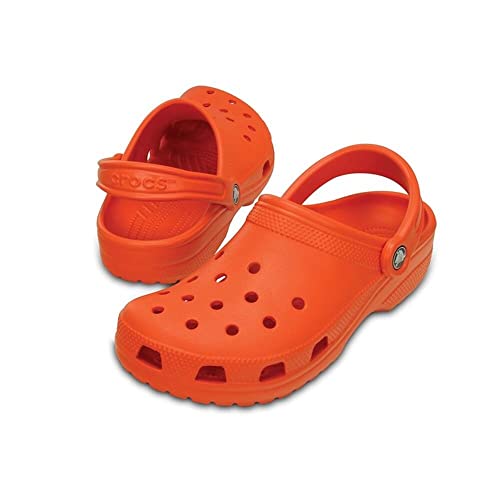 Image of Crocs Men's and Women's Classic Clog, Tangerine, 10 Women /8 Men