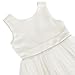 Galluria Flower Girl Dress Girls Dresses Wedding Satin V-Back Pearls for Pageant Prom Ball Gowns Party Ivory120
