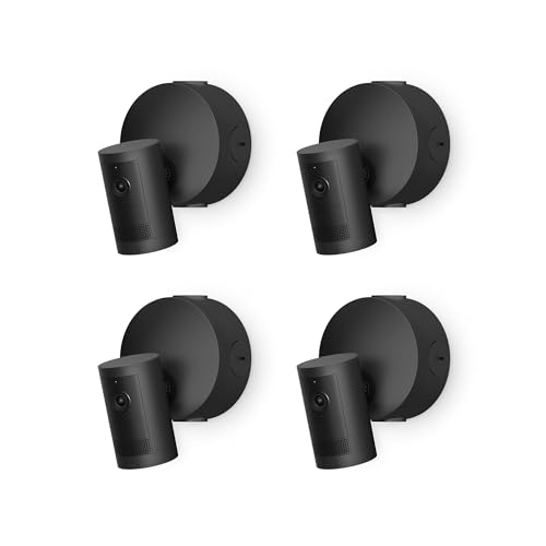 【カメラ4つセット】Ring Outdoor Cam Plus PoE (リング アウトドアカム プラス PoEモデル - 市販のPoE+スイッチングハブが必要) | 2K ビデオ 360万画素 高精細 | カメラ視野角対角160° | ナイトビジョン | Ring Home プラン30日間無料体験付き - ブラックの商品画像（Amazon）