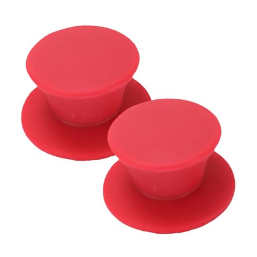 ARTIBETTER 2 piezas Tapones de Silicona para Asas de Tapa de Olla Resistentes al Calor y Antiescaldaduras con Tornillos de Fijación Compatibles con Tapas de Cocina Cómodos y Duraderos para