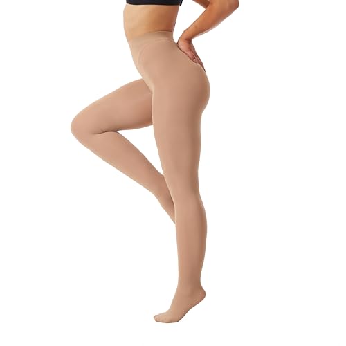 Image of Frola Semi Opaque Tights for Women 40 Denier Matte Solid Color Pantyhose Soft Stockings Nylons Under Dress