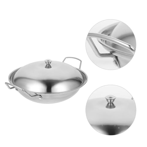 Tapa para Wok de acero inoxidable gruesa y antiadherente miniatura 6
