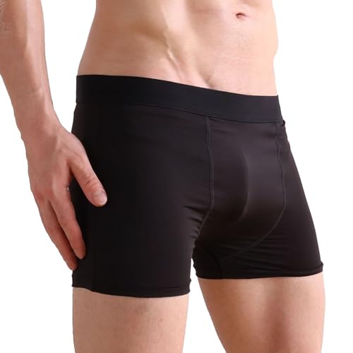 Mens Boxer Briefs Soft Stretchy Underwear Breathable Underpants Short Pants for Boyfriend Husband Dad4