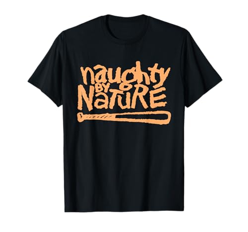 Naughty By Nature – Pastel Orange Logo T-Shirt