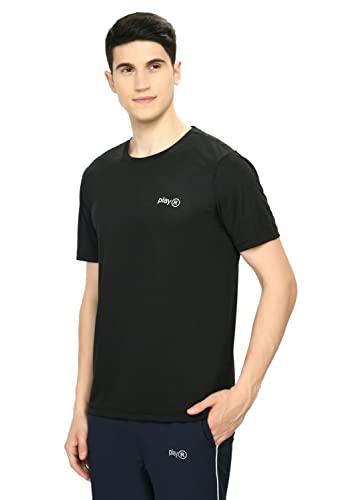 Image of playR Men Adult Core Run Tee - Activewear DRIVENT Lightweight Breathable T-Shirt for Men, Sports Tee for Gym, Running, Workout, Training, Fitness & Casual Everyday Wear Comfort - All-Season