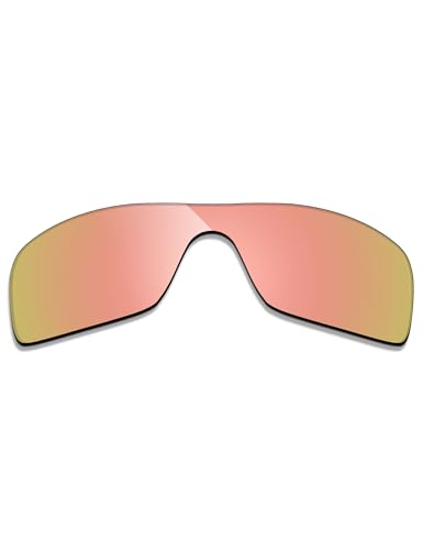 Image of Alphax Rose Gold Mirrored Elite Polarized Replacement Lenses for Oakley Turbine Rotor OO9307 Sunglasses