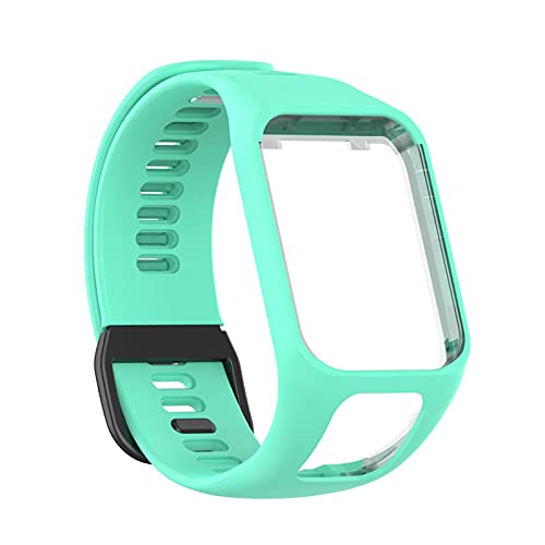 YueWan Kompatibel für TomTom Smart Armband, kompatibel mit Tom Tom Runner23/Spark Silikon Wasserdicht Ersatz Handgelenk Strap Cover