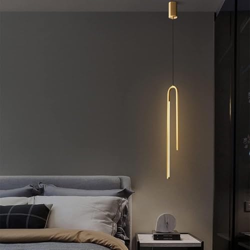 Suspension LED en laiton pour éliminer la fatigue visuelle avec intensité réglable