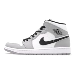 ［ナイキ］ AIR JORDAN 1 MID LIGHT SMOKE GREY/BLACK-WHITE エアジョーダン1 ミッド 2024年復刻版 (27.5 cm)..." 