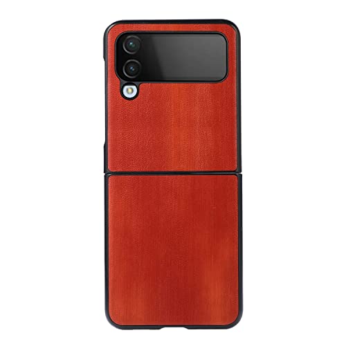 Étui Samsung Galaxy Z Flip4 antichoc marron pour éviter les rayures et bris d'écran au quotidien